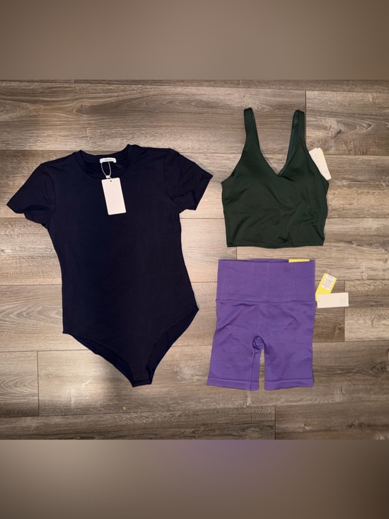 all in motion Pants - 3-Piece Active/Everyday Set - Forest Green, Purple, Navy